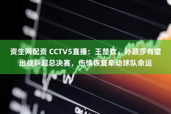 资生网配资 CCTV5直播：王楚钦、孙颖莎有望出战乒超总决赛，伤情恢复牵动球队命运
