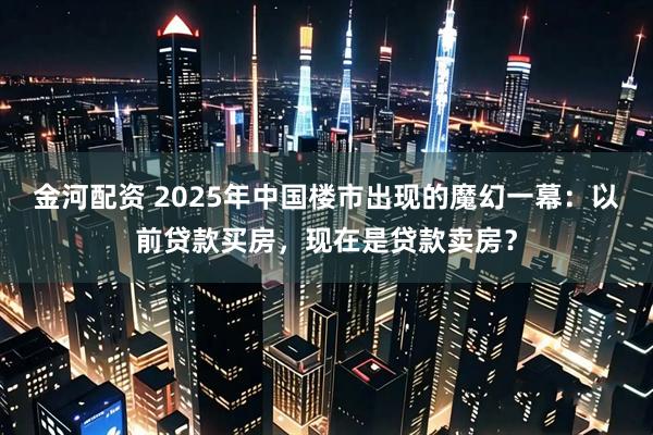 金河配资 2025年中国楼市出现的魔幻一幕：以前贷款买房，现在是贷款卖房？